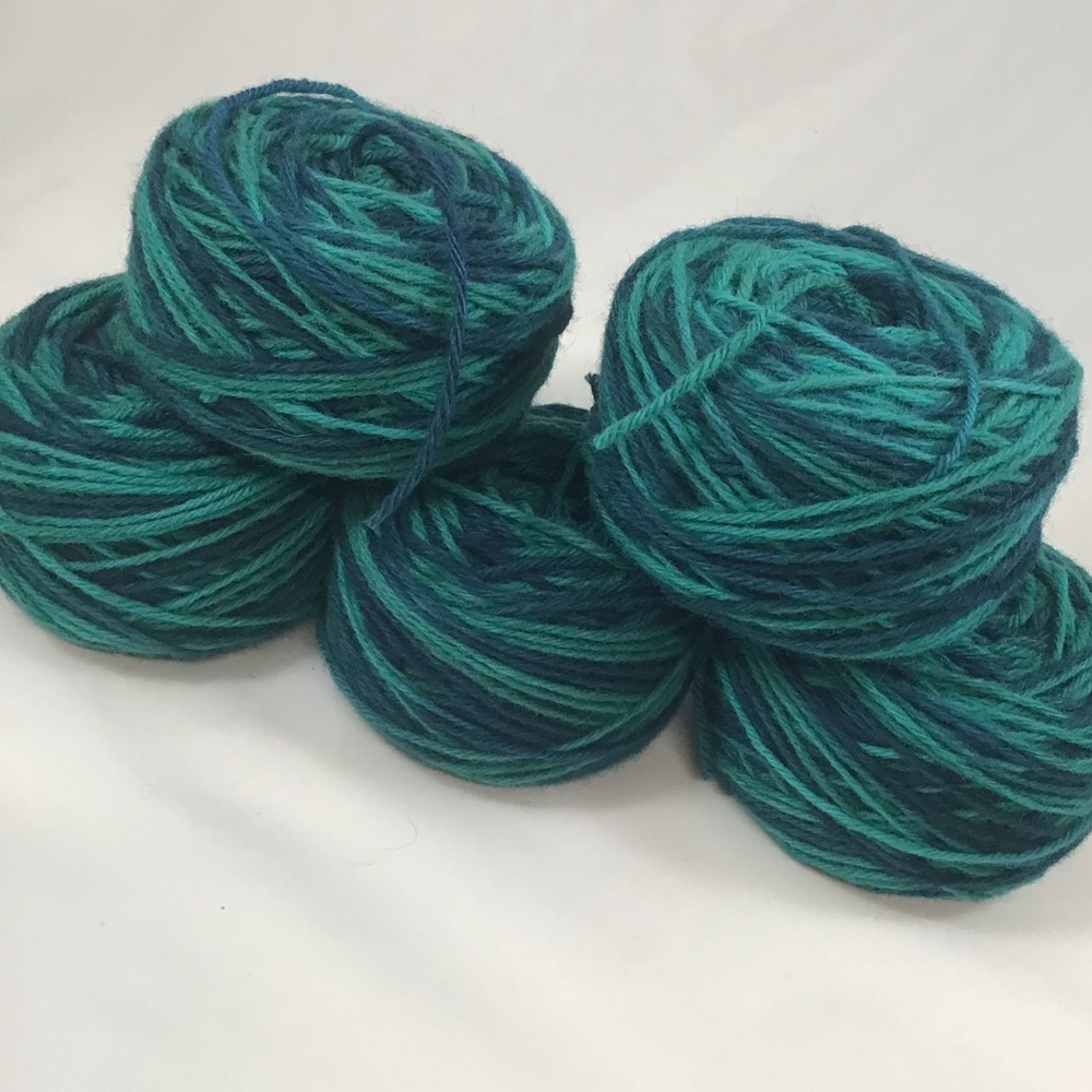 Hand dyed wool